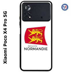 Coque pour Xiaomi Poco X4 Pro 5G Logo Normandie - Écusson Normandie - 2 léopards