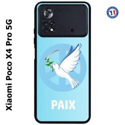 Coque pour Xiaomi Poco X4 Pro 5G blanche Colombe de la Paix