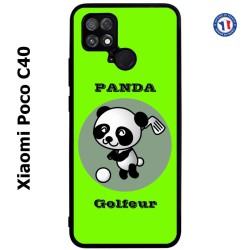 Coque pour Xiaomi Poco C40 Panda golfeur - sport golf - panda mignon