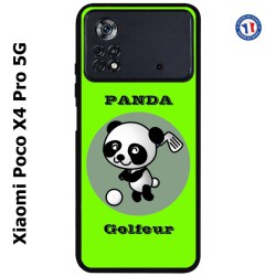 Coque pour Xiaomi Poco X4 Pro 5G Panda golfeur - sport golf - panda mignon