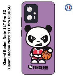 Coque pour Xiaomi Redmi Note 11T PRO / 11T PRO PLUS PANDA BOO© Basket Sport Ballon - coque humour