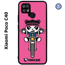 Coque pour Xiaomi Poco C40 PANDA BOO© Moto Biker - coque humour