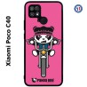 Coque pour Xiaomi Poco C40 PANDA BOO© Moto Biker - coque humour