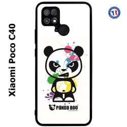 Coque pour Xiaomi Poco C40 PANDA BOO© paintball color flash - coque humour