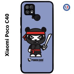 Coque pour Xiaomi Poco C40 PANDA BOO© Ninja Boo noir - coque humour