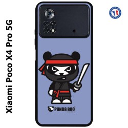 Coque pour Xiaomi Poco X4 Pro 5G PANDA BOO© Ninja Boo noir - coque humour