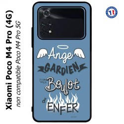Coque pour Xiaomi Poco M4 Pro (4G) ProseCafé© coque Humour : Ange gardien un boulot d'enfer