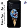 Coque pour Xiaomi Poco M4 Pro (4G) Ice Skull - Crâne Glace - Cône Crâne - skull art