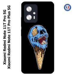 Coque pour Xiaomi Redmi Note 11T PRO / 11T PRO PLUS Ice Skull - Crâne Glace - Cône Crâne - skull art