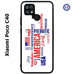 Coque pour Xiaomi Poco C40 USA lovers - drapeau USA - patriot