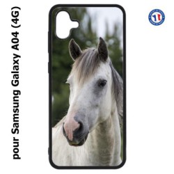 Coque pour Samsung Galaxy A04 (4G) - Coque cheval blanc - tête de cheval