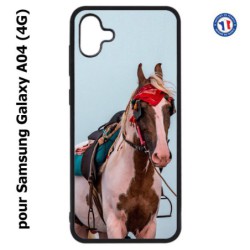 Coque pour Samsung Galaxy A04 (4G) - Coque cheval robe pie - bride cheval