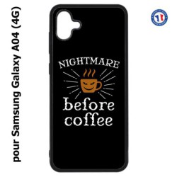 Coque pour Samsung Galaxy A04 (4G) - Nightmare before Coffee - coque café