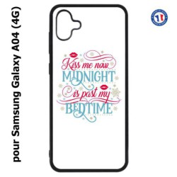 Coque pour Samsung Galaxy A04 (4G) - Kiss me now Midnight is past my Bedtime amour embrasse-moi