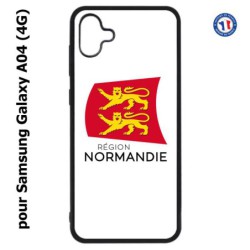 Coque pour Samsung Galaxy A04 (4G) - Logo Normandie - Écusson Normandie - 2 léopards