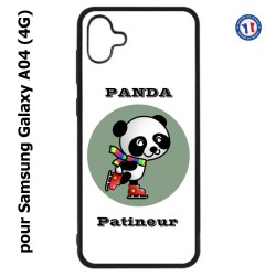 Coque pour Samsung Galaxy A04 (4G) - Panda patineur patineuse - sport patinage