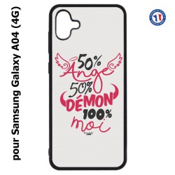 Coque pour Samsung Galaxy A04 (4G) - ProseCafé© coque Humour : 50% Ange 50% Démon 100% moi