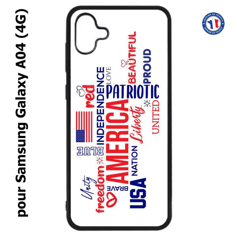 Coque pour Samsung Galaxy A04 (4G) - USA lovers - drapeau USA - patriot