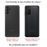 Coque pour Samsung Galaxy A13 - 5G et A04s fond coeur amour love - coque noire TPU souple