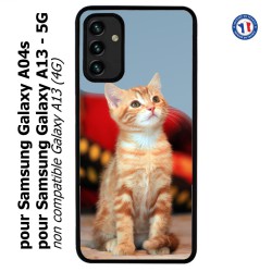Coque pour Samsung Galaxy A13 - 5G et A04s Adorable chat - chat robe cannelle