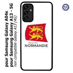 Coque pour Samsung Galaxy A13 - 5G et A04s Logo Normandie - Écusson Normandie - 2 léopards