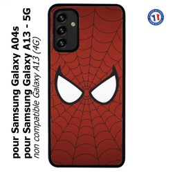 Coque pour Samsung Galaxy A13 - 5G et A04s les yeux de l'homme Araignée - toile Homme Araignée