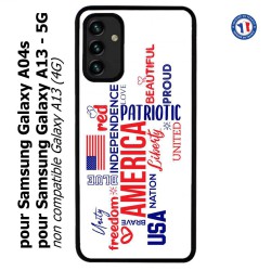 Coque pour Samsung Galaxy A13 - 5G et A04s USA lovers - drapeau USA - patriot