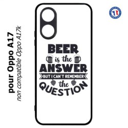 Coque pour Oppo A17 - Beer is the answer Humour Bière