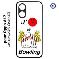 Coque pour Oppo A17 - J'aime le Bowling