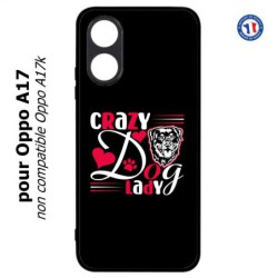 Coque pour Oppo A17 - Crazy Dog Lady - Chien