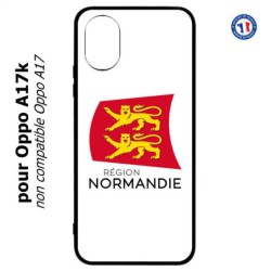 Coque pour Oppo A17k - Logo Normandie - Écusson Normandie - 2 léopards