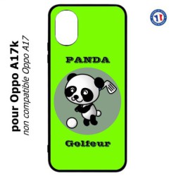Coque pour Oppo A17k - Panda golfeur - sport golf - panda mignon