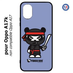 Coque pour Oppo A17k - PANDA BOO© Ninja Boo noir - coque humour