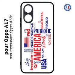 Coque pour Oppo A17 - USA lovers - drapeau USA - patriot