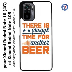 Coque pour Xiaomi Redmi Note 10 (4G) et Note 10S - Always time for another Beer Humour Bière