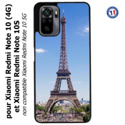 Coque pour Xiaomi Redmi Note 10 (4G) et Note 10S - Tour Eiffel Paris France