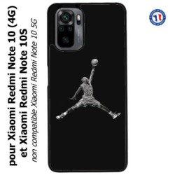 Coque pour Xiaomi Redmi Note 10 (4G) et Note 10S - Michael Jordan 23 shoot Chicago Bulls Basket