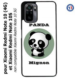 Coque pour Xiaomi Redmi Note 10 (4G) et Note 10S - Panda tout mignon