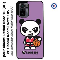 Coque pour Xiaomi Redmi Note 10 (4G) et Note 10S - PANDA BOO© Basket Sport Ballon - coque humour