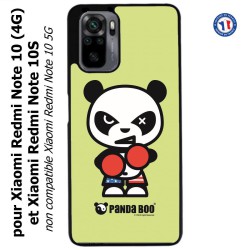 Coque pour Xiaomi Redmi Note 10 (4G) et Note 10S - PANDA BOO© Boxeur - coque humour