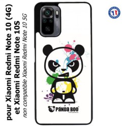 Coque pour Xiaomi Redmi Note 10 (4G) et Note 10S - PANDA BOO© paintball color flash - coque humour