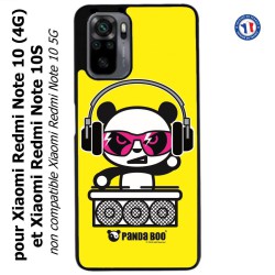 Coque pour Xiaomi Redmi Note 10 (4G) et Note 10S - PANDA BOO© DJ music - coque humour