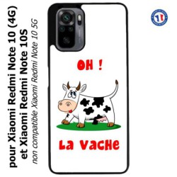 Coque pour Xiaomi Redmi Note 10 (4G) et Note 10S - Oh la vache - coque humoristique