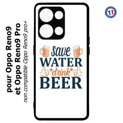 Coque pour Oppo Reno9 et Reno9 Pro Save Water Drink Beer Humour Bière