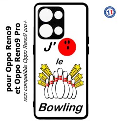 Coque pour Oppo Reno9 et Reno9 Pro J'aime le Bowling