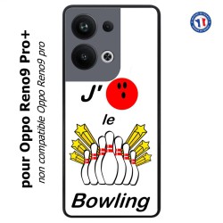 Coque pour Oppo Reno9 Pro PLUS J'aime le Bowling