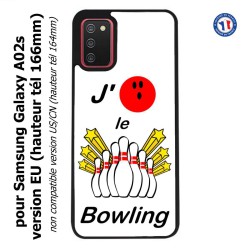 Coque pour Samsung Galaxy A02s version EU J'aime le Bowling