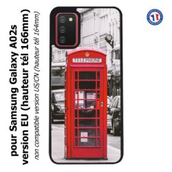 Coque pour Samsung Galaxy A02s version EU Cabine téléphone Londres - Cabine rouge London