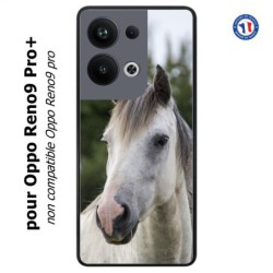 Coque pour Oppo Reno9 Pro PLUS Coque cheval blanc - tête de cheval