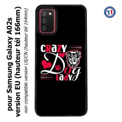 Coque pour Samsung Galaxy A02s version EU Crazy Dog Lady - Chien